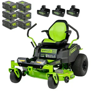 42" Greenworks 80V Cordless CrossoverZ Zero Turn Lawn Mower w/ 6x 5Ah Batteries