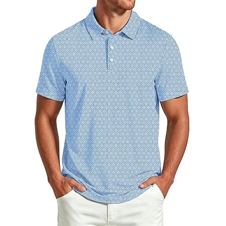 ZITY Men's UPF 50+ Short Sleeve Golf Polo Tee (Various)