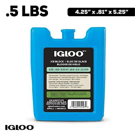 Select Walmart Stores: Igloo MaxCold Small Ice Freeze Block (Blue)