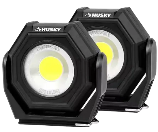 Husky Compact Rechargeable Utility Light 2-Pack