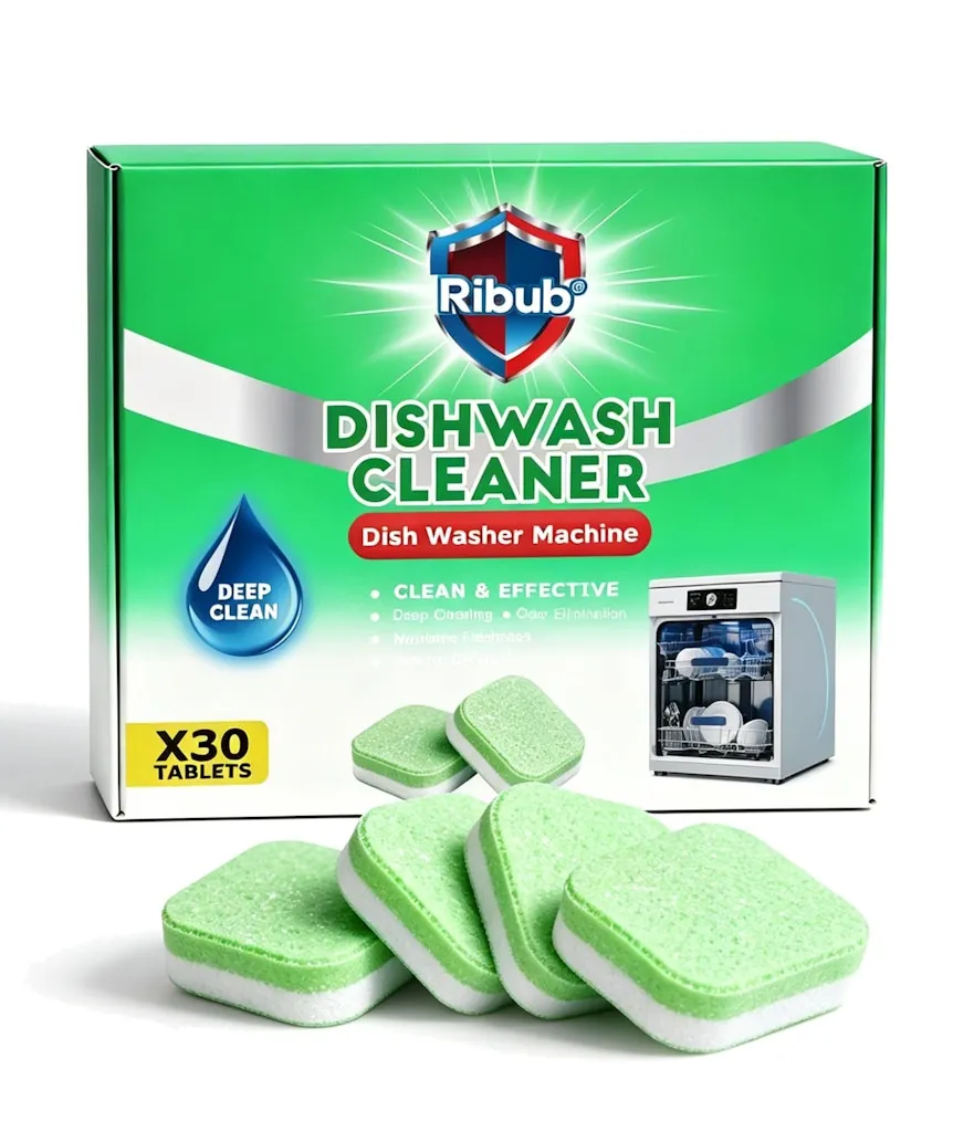 Ribub Dishwasher Cleaner Tablets 30-Pack