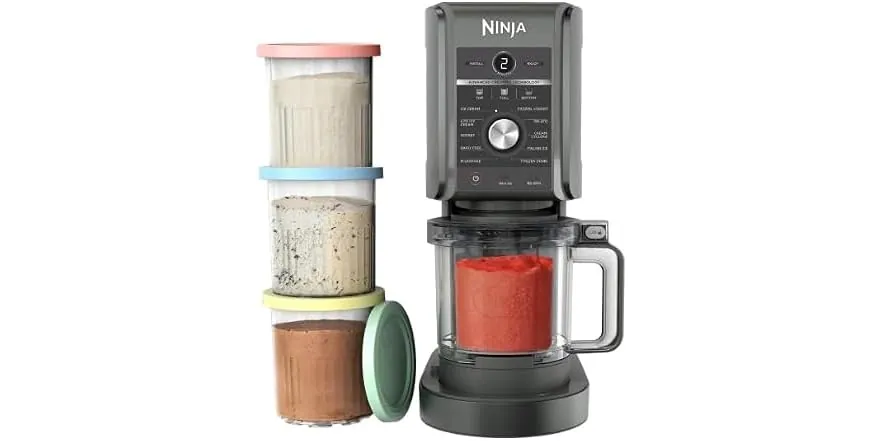 Refurb: Ninja CREAMi Deluxe 11-in-1 Ice Cream & Frozen Treat Maker w/ 4 Pints and 2 Lids