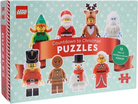 LEGO Countdown to Christmas 12-Count 48-Piece Mini Jigsaw Advent Puzzles
