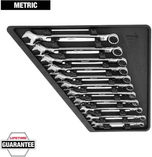 Milwaukee Combination Metric Wrench Mechanics Tool Set, 11-Piece