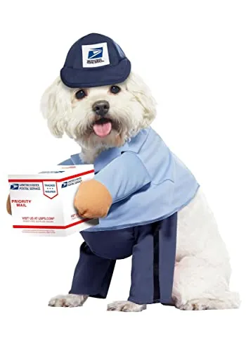 USPS Mail Carrier Pup Dog Costume Small