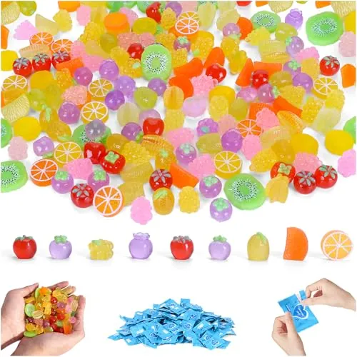 70 PCS Luminous Mini Fruit Figurines