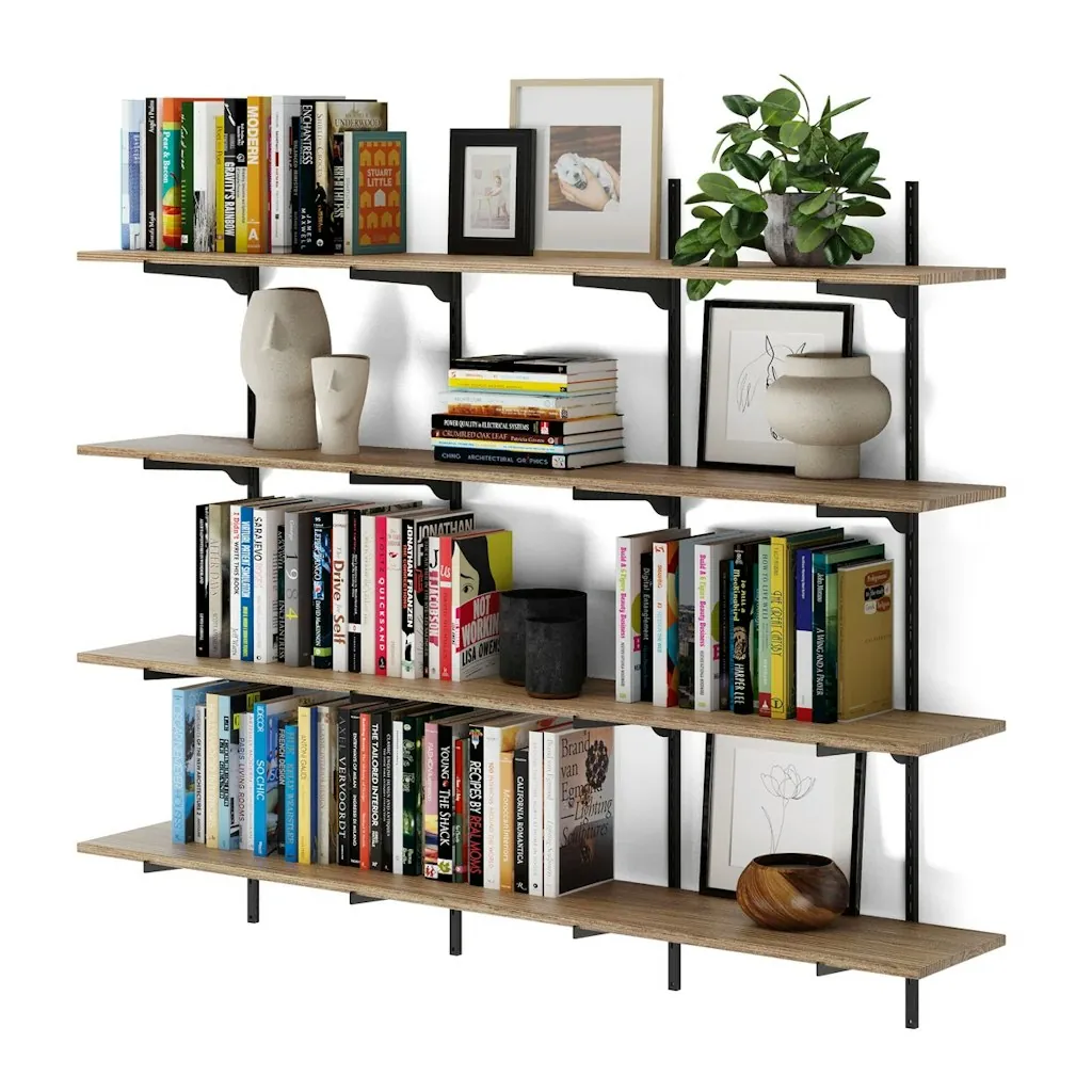 One Allium Way 60" x 10" Floating Bookshelf