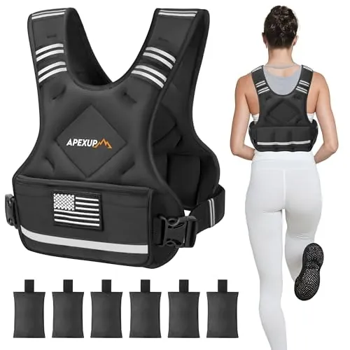 Apexup 12 to 18-lb. Adjustable Weighted Vest
