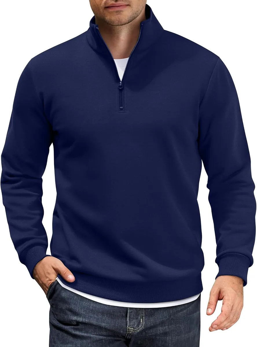 COOFANDY Men’s Quarter Zip Fleece
