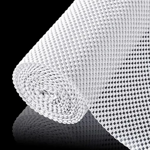 ALIUNI Non-Slip Shelf Liner 12" x 120" White