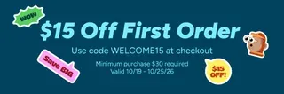 $15 off Woot orders of +$30 for new customers: Oct. 19-25 - code "WELCOME15"