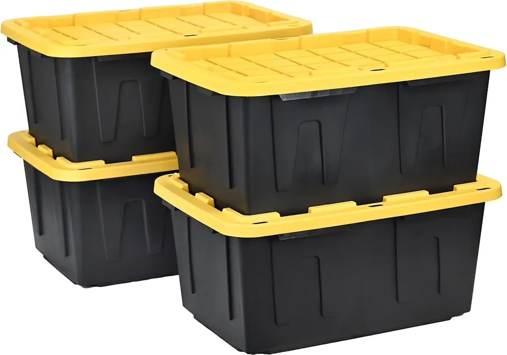Member's Mark 27-Gallon Heavy-Duty Storage Tote 4-Pack