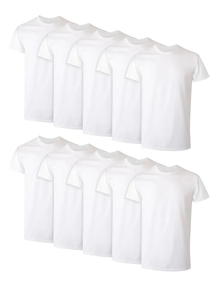 Hanes Men's Crew T-Shirt 10-Pack