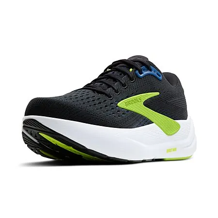 Brooks Men's Ghost Max 3 Running Shoes (Limited Sizes, Black/White/Green)