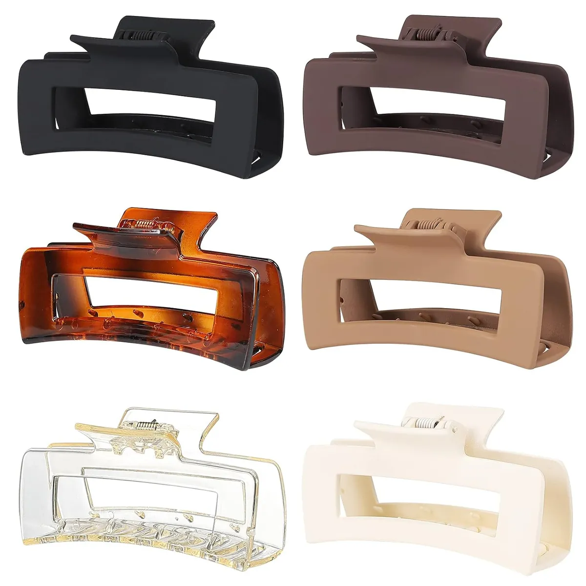 Sisiaipu 4″ Large Hair Claw Clips 6-Pack