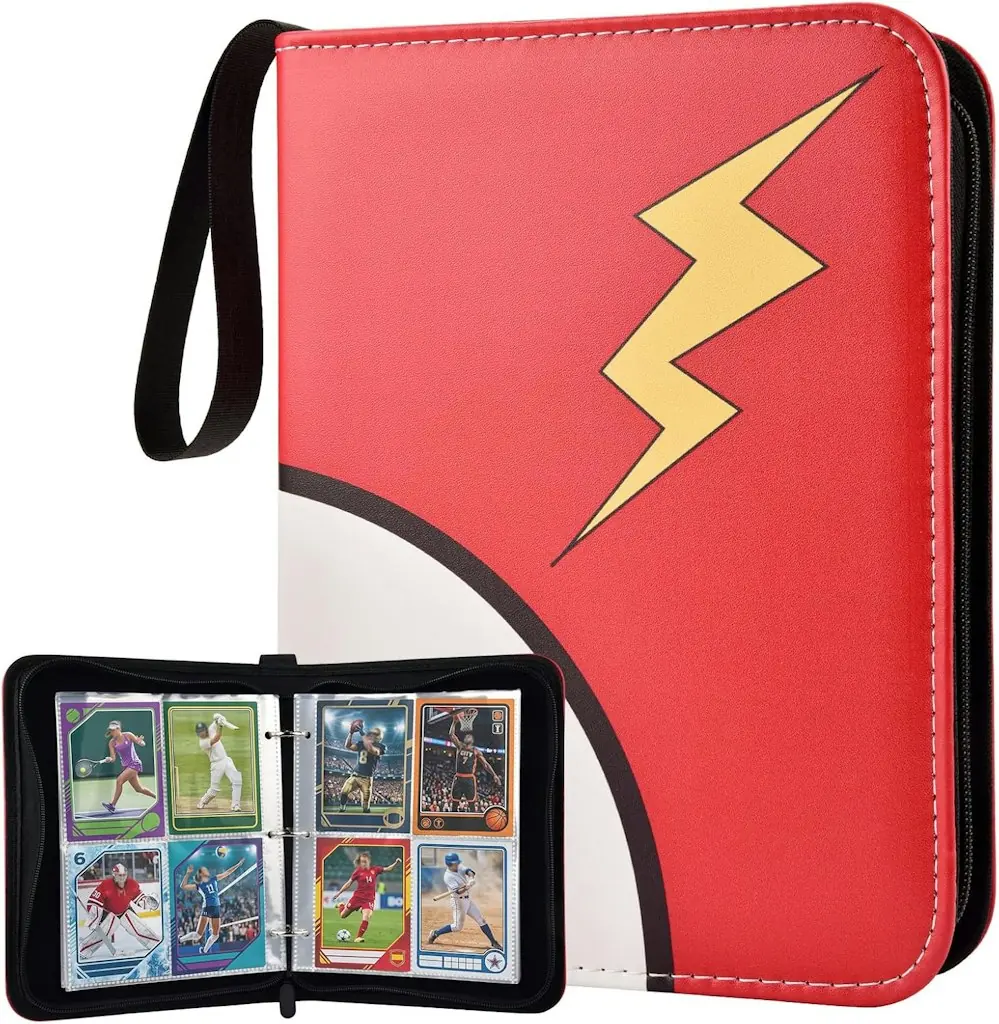 Portable 4-Pocket Trading Card Binder