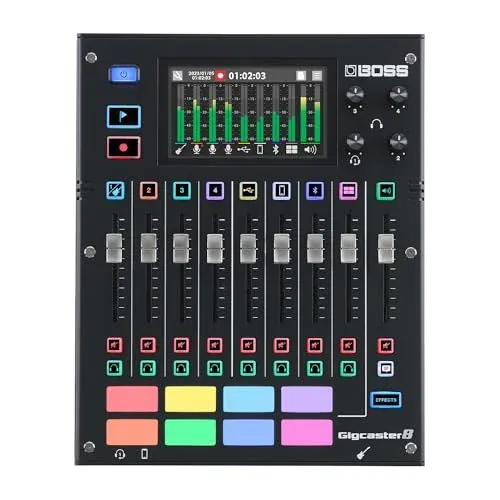 BOSS Gigcaster 8-Channel Audio Streaming Mixer