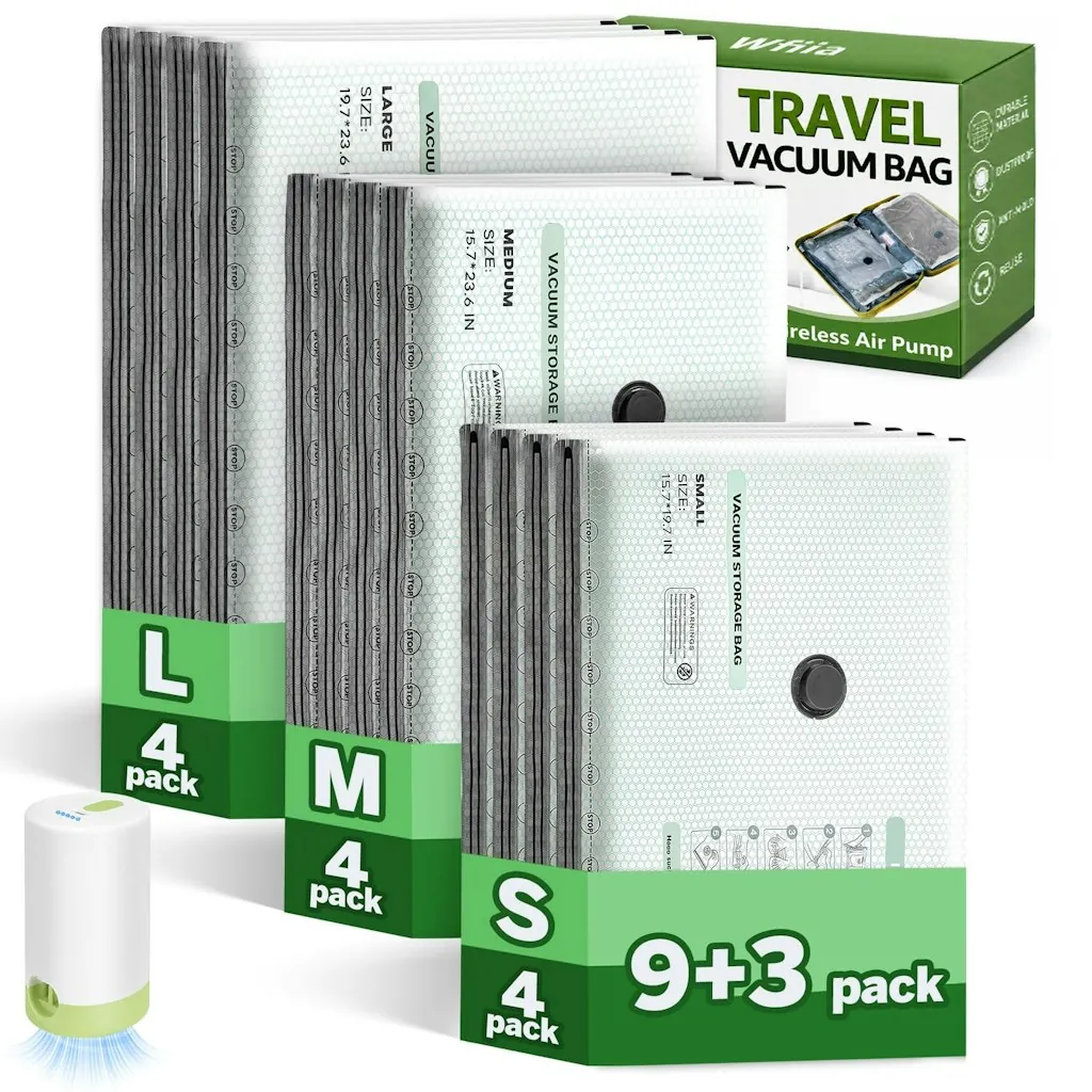 Wfiia 9+3 Pack Vacuum Storage Bags