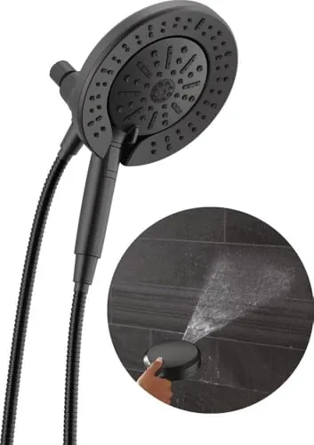 (Resale) Delta 6-Setting In2ition 2-in-1 Dual Shower Head with Handheld High Pressure ProClean Spray (Open Box)