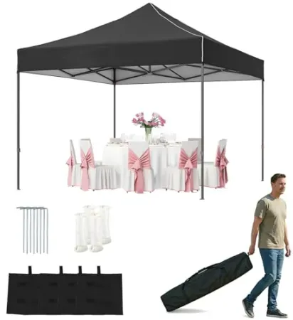 Aoxun 10' x 10' Pop Up Canopy with Carry Bag