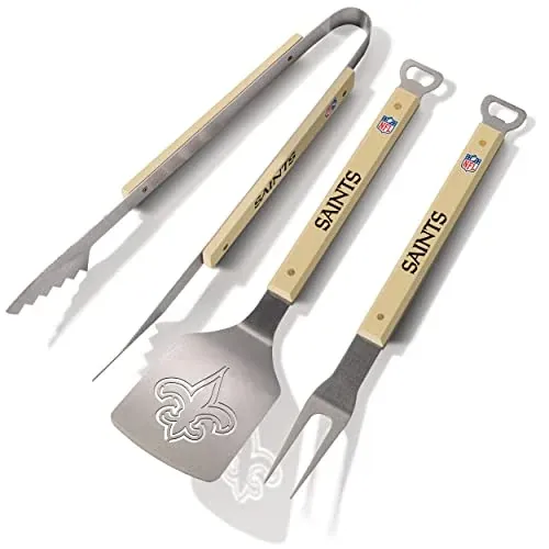 YouTheFan NFL Philadelphia Eagles Spirit Series 3-Piece BBQ Set Stainless Steel