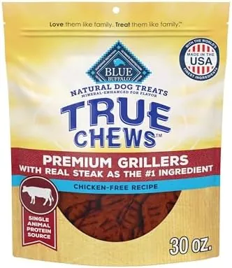 30-Oz Blue Buffalo True Chews Premium Grillers Natural Dog Treats (Steak)