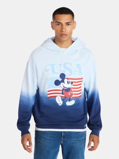 Disney Men's Mickey Mouse America 250 Spirit of 76 USA Graphic Hoodie