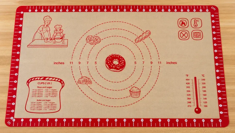 Silicone Baking Mat – Red