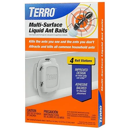 4-Pk Terro Multi-Surface Liquid Ant Bait Stations
