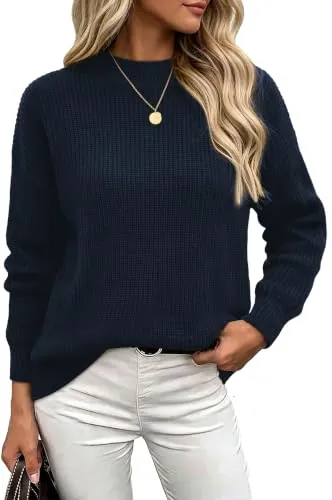 WIHOLL Mock Neck Sweaters