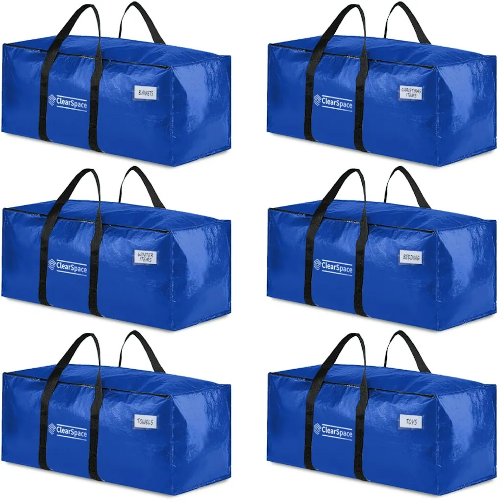 ClearSpace Heavy Duty Moving Bag 6-Pack