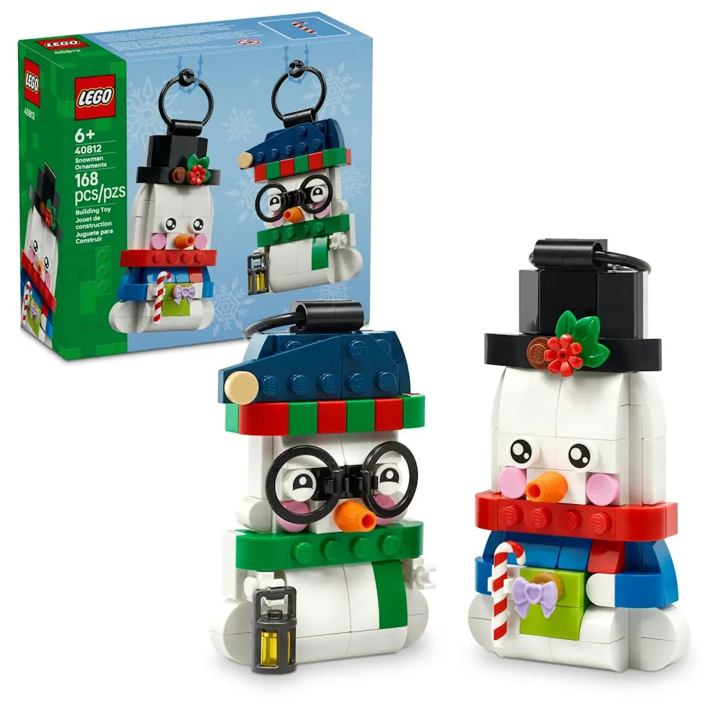 LEGO Snowman Ornaments