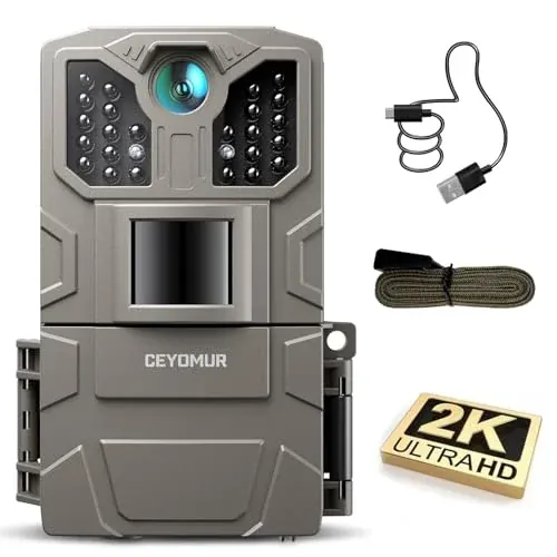 36MP HD Trail Cam with Night Vision Motion Activated