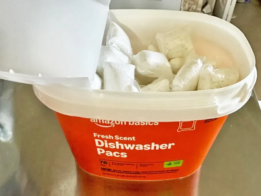 Amazon Basics Dishwasher Detergent Pacs 78-Count