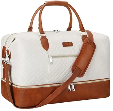 ITIEZY Weekender Bag for Women 21.5″ Travel Duffel Large Carry On Bag 3PCS