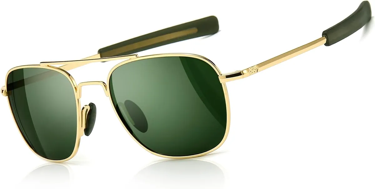 Men’s Military Aviator Polarized Sunglasses