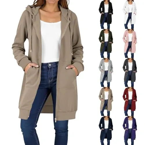 Casual Zip Up Tunic Fashion Jacket