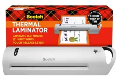 Scotch Thermal Laminator w/ Extra Wide 13" Input