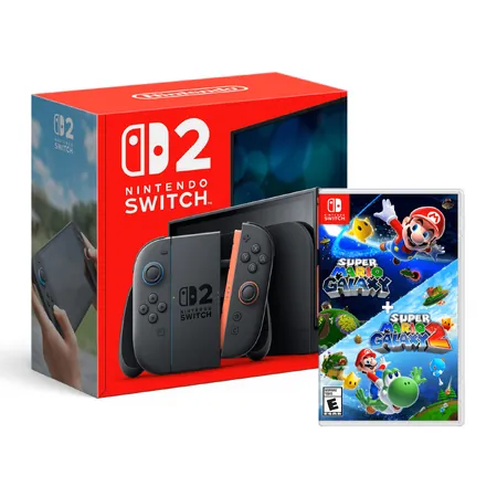 Select Walmart Stores: Nintendo Switch 2 + Super Mario Galaxy 1&2 Bundle