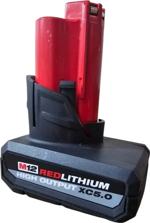 Milwaukee M12 12V 5.0Ah REDLITHIUM High Output Battery Pack: Free w/ tool purchase + free shipping