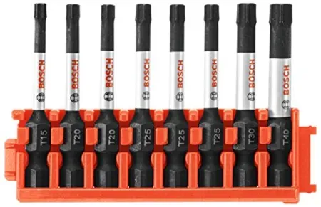 8-Piece Bosch Impact Tough Torx 2" Power Bits