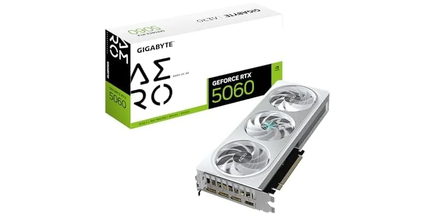 Gigabyte GeForce RTX 5060 Aero OC 8G Video Graphics Card