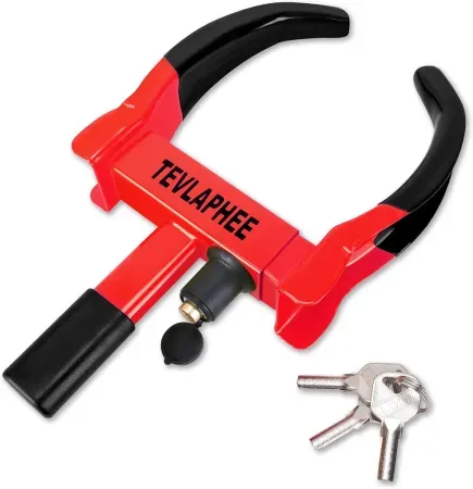 Tevlaphee Universal Heavy Duty Anti Theft Wheel Lock with 3 Keys