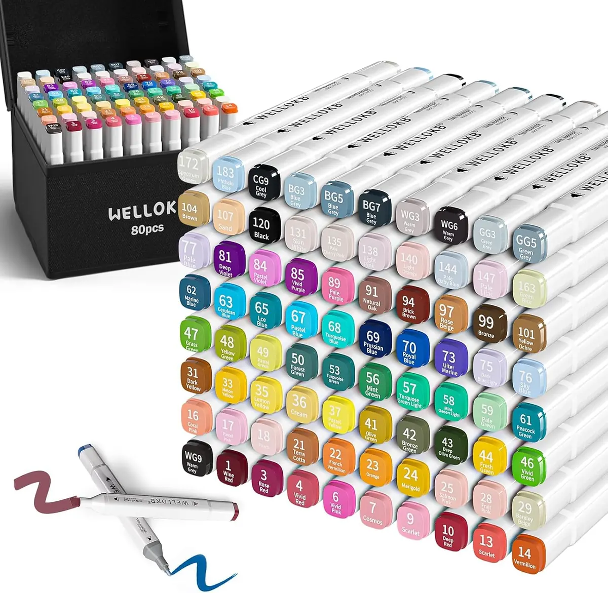 Alcohol Markers 80-Pack