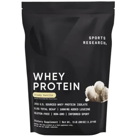 5lb Sports Research Whey Isolate Protein Powder