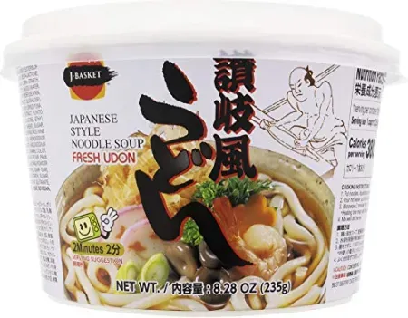 6-Pack 8.28oz J-Basket Fresh Udon Japanese Style Instant Noodle Soup