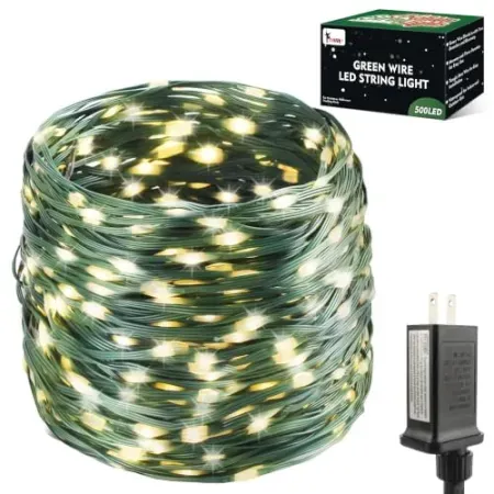 Tcamp 500-LED Christmas String Lights