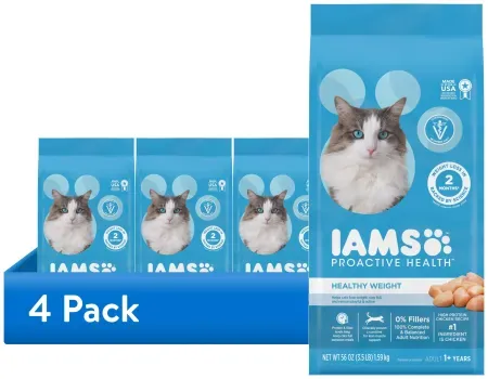 4-Pack 3.5lb Iams Proactive Health Healthy Weight Dry Cat Food