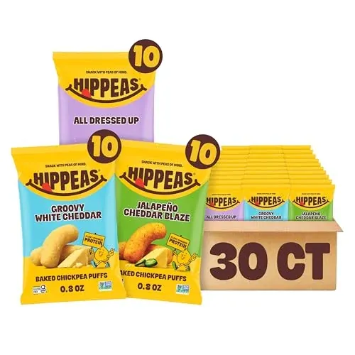 Hippeas Chickpea Puffs Variety Pack 30 x 0.8 oz