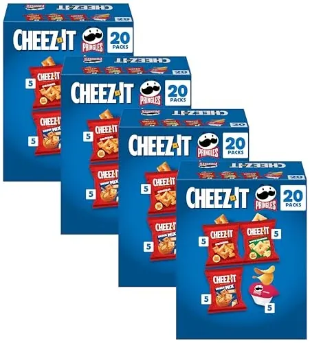 Cheez-It, Pringles, Lunch Snacks, Variety Pack (80 Packs)